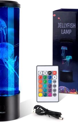 Luxora Jellyfish Lamp with 16 Color Changing LEDS and 4 Mode