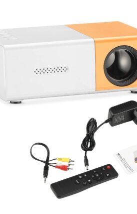 Mini Portable LED Projector Compatible with Smartphone/Laptop