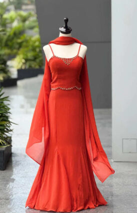 Scarlet Red Lehenga Set