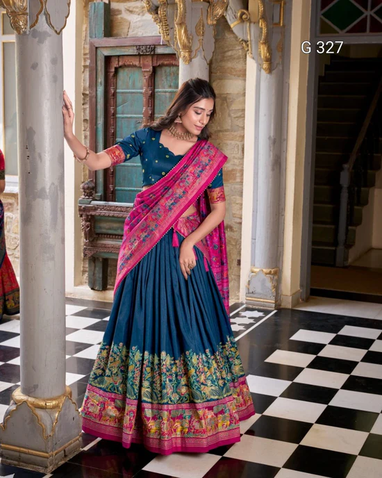 ElegantTasarSilkLehengawithFoilandGottaPatti_67a1bf1a-7eca-4e52-9eae-09bd7b4f973b